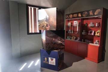 El Centro de Interpretación de Risco Caído, preparado para recibir a visitantes (Foto TA)